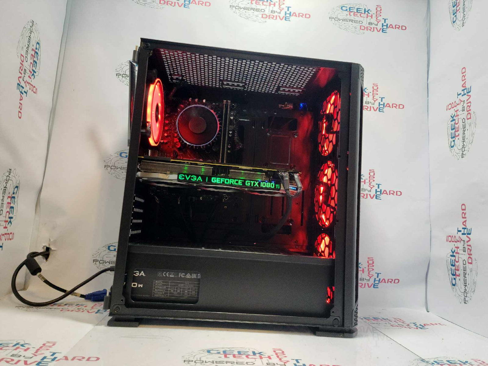 GTech Custom Gaming PC i5-12400 GTX 1080 Ti 1tb NVMe 32GB DDR4 Black F01 - Geek Tech