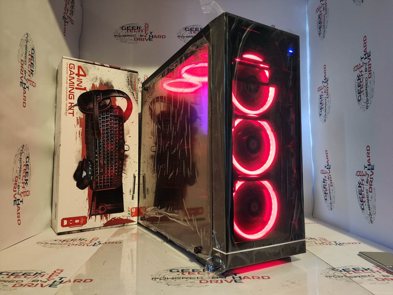 GTech Gaming PC Windows 11 - Ryzen 3 3100 - 16gb DDR - AMD RX 6500 XT - 500gb SSD - 1tb HDD - Acc. Bundle - Geek Tech