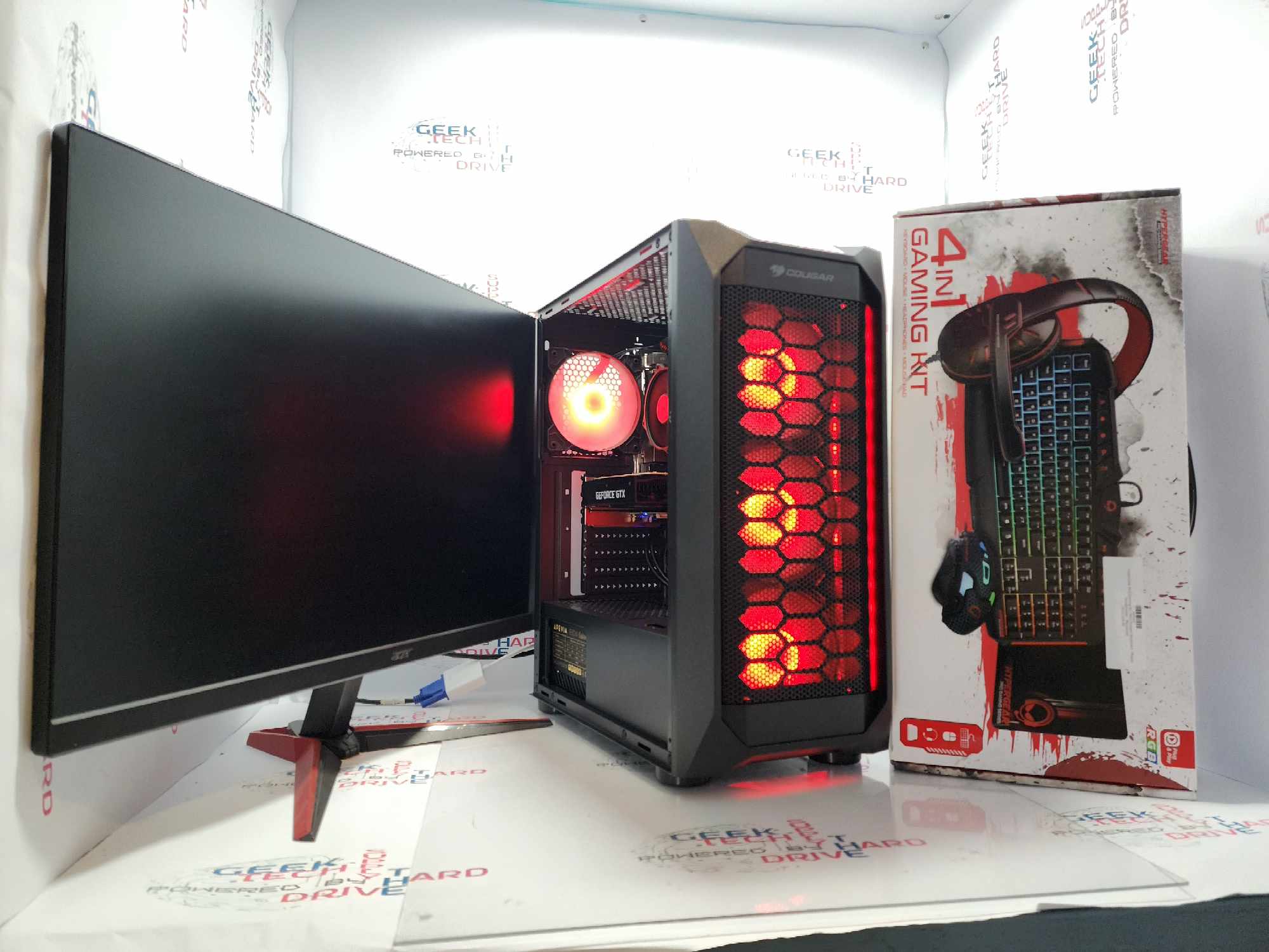 GTech Windows 11 i5-10400f 16gb DDR4 500gb SSD + 1tb HDD + Monitor & Accessory Bundle - Geek Tech