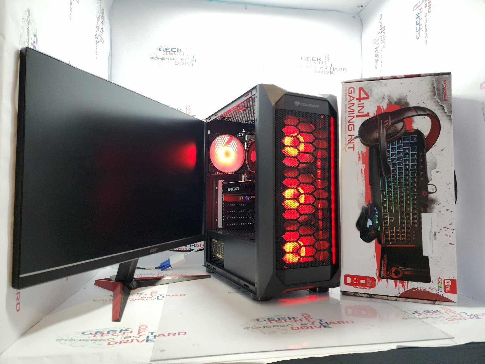 GTech Windows 11 i5-10400f 16gb DDR4 500gb SSD + 1tb HDD + Monitor & Accessory Bundle - Geek Tech