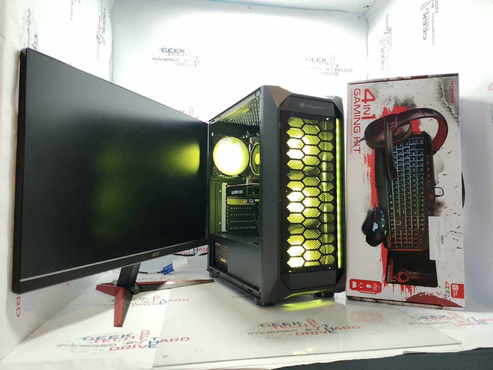 GTech Windows 11 i5-10400f 16gb DDR4 500gb SSD + 1tb HDD + Monitor & Accessory Bundle - Geek Tech