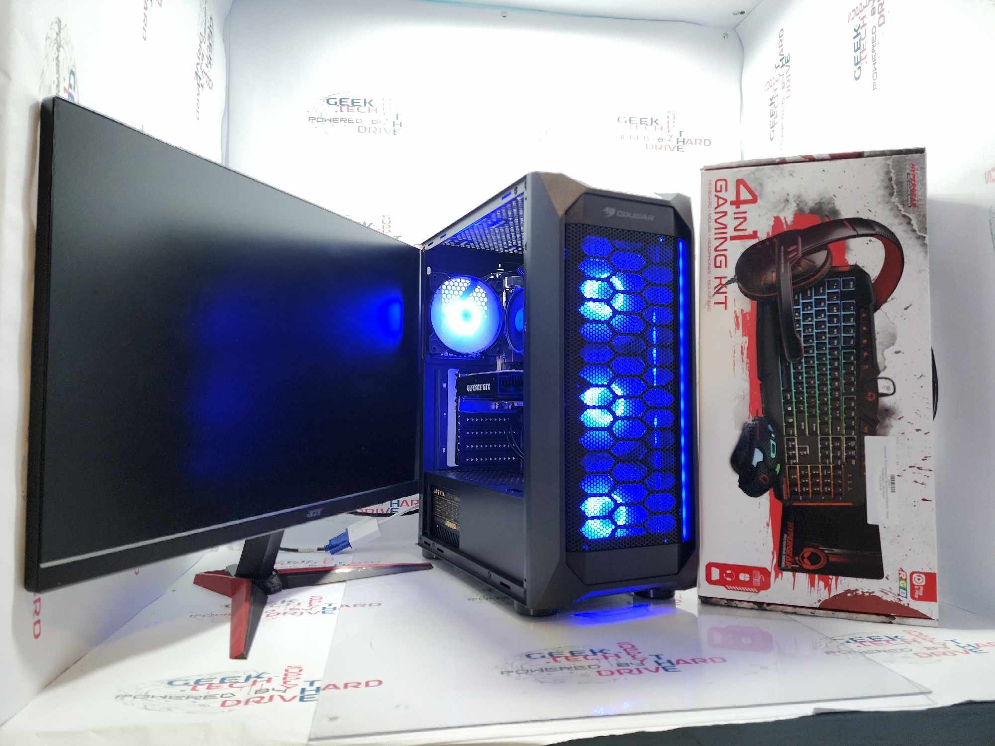 GTech Windows 11 i5-10400f 16gb DDR4 500gb SSD + 1tb HDD + Monitor & Accessory Bundle - Geek Tech