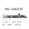 H61 LGA 1155 2nd 3rd Generation i3 i5 i7 Pentium Celeron — side view