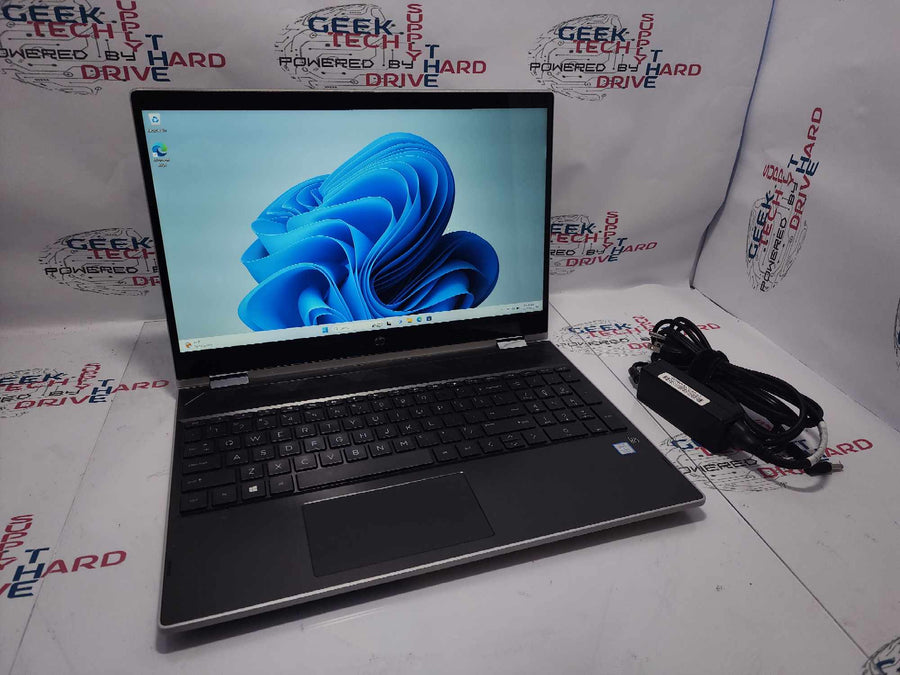 HP Laptop 15-CR0xxx 2-in-1 Touch Screen i3-8130U 1TB SSD 8GB DDR4 RAM Webcam Silver