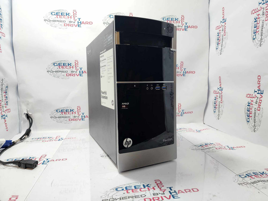 HP Pavilion 500-056 Desktop PC A8-6500 256GB SSD 8GB RAM Black