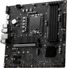 (Intel) MSI PRO B760M-P Pro Series LGA1700 DDR4 Motherboard — angle view