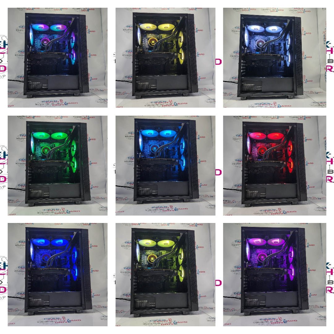 Pinnacle Gaming PC Desktop i5 NVIDIA RTX 3060 Ti SSD 1TB 2TB 16GB 32GB 64GB RGB WiFi Water Black Optillusion H7 - Geek Tech