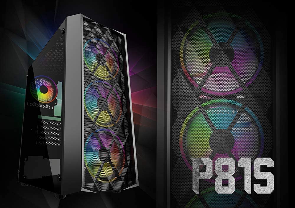 Raidmax P815 Gaming ATX Computer Case USB 3.0 120mm ARGB LED Fans - Geek Tech