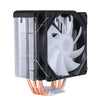SAMA KA400D Air Fan CPU Cooler RGB Intel LGA 775 1150 1151 — angle view