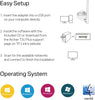 TP-Link USB WiFi Adapter for Desktop PC, AC1300Mbps USB 3.0 — rear view