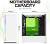 Zalman S5-WH Gaming Computer Case — top view